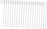 INOOMP 20pcs Mini Shepherd Hook Garden Plant Sign Stake Metal Garden Markers Stake Outdoor Lawn Ornament Hanger for Hanging Plants Signs Decorations