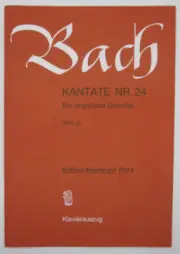 Bach Cantata BWV 24 Ein ungefarbt Gemute (Breitkopf 7024) vocal score NEW