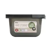 Urban Ethos 900mL Square Recycled Plastic Slide Lid Storage Container - Charcoal