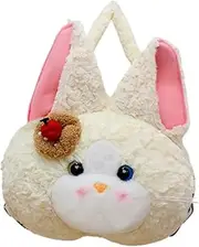 [Perfeclan] Plush Cartoon Cat Big Head Backpack Cute Soft Comfortable for Commuting Handbag