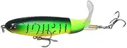 1Pc Whopper Plopper Fishing Lure 10cm 11cm 14cm Artificial Hard Topwater Popper Bait with Rotating Tail Wobbler Fishing Tackle