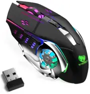 Wireless Gaming Mouse PC Rechargeable LED Light USB Computer Laptop Silent Mice