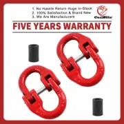 8mm Hammerlock Eye Sling Hook Safety Chain For Caravan Trailer Connector 2000 kg