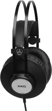 AKG 3169H00020 K72 Closed Back Monitoring and Studio Headphone, Matte Black