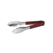 Trenton Colour Coded Tongs 23cm - Brown