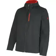 spyder mens patsch softshell jacket water repellent black volcano small