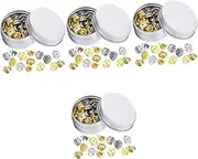 [Abaodam] 4 Boxes Replacement Pin Keepers Safety Pin Backs Locking Clasp Brooches Badges Diy Jewelry Making
