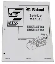 Bobcat MT52, MT55 Mini Track Loader Service Manual Repair 2018 Version - 6986859