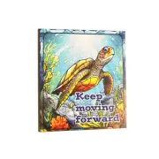 JennyGems Keep Moving Forward Fridge Magnets, Turtle Decor, Refrigerator Magnet