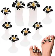 Jeruytgh Pedicures Tools, Soft Reusable Toe Separators Toes Dividers, Silicone Tools Nail Separators for Women Girlfriend Mother Wife