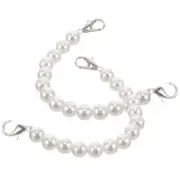 2pcs Heel Shoe Straps Women Ankle Straps Pearls Shoe Straps Heel Straps for