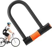 Portable U Lock for, Cut Resistant Anti Theft Lock, Disc Type Locker, Security Cycling for Mountain, Road & Folding Bikes, 8.27 * 5.83 * 1.18 Inches
