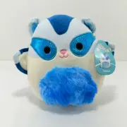 Original Squishmallows Sabino Sugar Glider Plush Toy Blue Sparkling Glitter Eyes