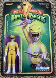 Super7 Mighty Morphin Power Rangers ReAction Figure Wave 3 - Yellow Ranger [New]