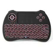 2.4G Wireless Three Color Backlit Mini Keyboard Touchpad Air Mouse