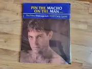 Vintage Pin The Macho On The Man Adult Party Game