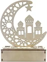 Wooden Moon L-ed Light Decoration Ramadan Eid Mubarak, Home Decor Craft