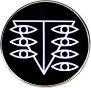 [Pinstant] Seele Logo Emblem Crest Neon Council Darkness Blood Anime Evangelion EVA-01 Unit-01 1.2" Enamel Pin Badge, 1.2 Inches, Enamel, enamel