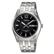 Casio MTP-1335D-1AVDF | Men's Stainless Steel Watch | Day-Date Display | Black D