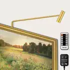 Brass Picture Light Plug in LED Picture Lights for Wall 3000K Warm White Picture