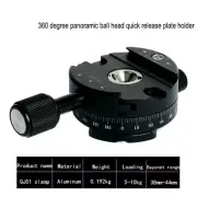 360° Rotating Camera Clamp Panoramic Mount Adapter fr Tripod Monopod DSLR Camera