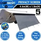 4.6m Caravan Privacy Screen Sunscreen Sun Shade for 16ft (4.88m) Roll Out Awning