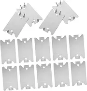 50pcs Plate for Cable Mending Mending Plates Wire Plant Protector Nail Guards Electric Cables Hooks Cords Protect Metal Silver