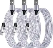 [Apple MFi Certified] iPhone 16 Charger, Stuffcool 3Pack USB Type C Cable Fast Charging USB-A to USB-C Car Carplay Charger Braided Cord for iPhone 16 Pro/16 Plus/16 Pro Max/15/15 Pro/iPad Pro/Air/Mini