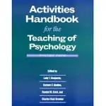 ACTIVITIES HANDBOOK FOR TEACHING PSYCHOLOGY