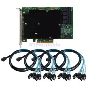 OEM LSI SAS 9300-16I 12GB/S HBA BUS ADAPTER CARD IT Mode 4*SFF-8643 SATA Cable