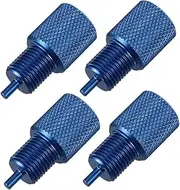 iplusmile 4pcs Deflation Tool Drum Brake Tool Kit Bleeder Tools Car Brake Proportioning Valve Bleeder Tool Air Bleeder Valve Automotive Drum Brake Tools Blue Aluminum Alloy