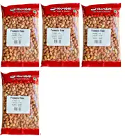 4 Packets x 500g (2 kg) Raw Peanuts Kernels shelled with Skin Premium Quality