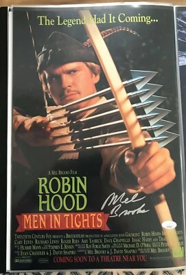 ROBIN HOOD MEN IN TIGHTS MEL BROOKS SIGNED 11X17 JSA CERTIFIED C05