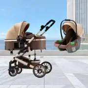 3in1 Pushchair Travel Newborn Baby Pram Car Seat System Buggy Stroller carrycot