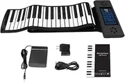 Roll Up Piano Keyboard, 88 Keys Digital Pianos with Sustain Pedal, Support USB/MIDI/BT, Built in Dual Speakers, Rechargeable Electronic Piano for Beginners, Kid, Adult