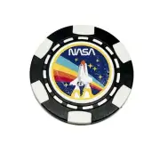 NASA Vintage Space Shuttle Clay Poker Chip Golf Ball Marker Card Guard