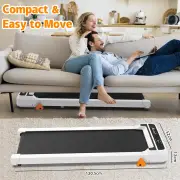 Advwin Walking Pad Manual Incline Treadmill White