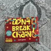 DON'T BREAK THE CHAIN Card Game age 6+ family game NEW rules on back