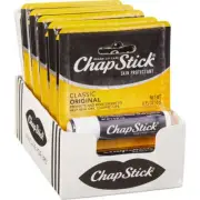 ChapStick Lip Balm, Original, 0.15 oz, 12 ct