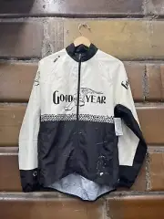 Athlos Cycling Breakaway Wind Shell Goodyear Zip Jacket Coat L NWT