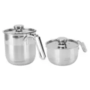 Egg Separator Bucket 304 Stainless Steel Egg White Separator Bucket With Lid US