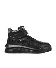 high-top leather trainers 44,45,39,40,41,42,43 Black