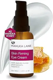 Natural Eye Cream Moisturizer with Manuka Honey, Eyebright, Vitamin E – Hydrates & Revitalizes Eye Area for a Brighter, More Even-Toned, and Smoother Look