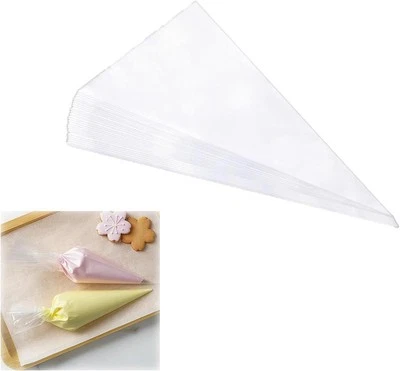 100 Pack 12 Inch Piping Bags - Pastry Bags for Cake Decorating, Anti-Burst Icing