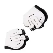 White L Horse Fetlock Boots Impact Resistant Horse Hind Leg Boots For Horse