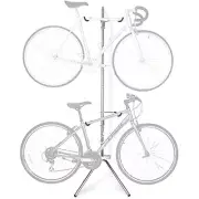 Delta Cycle Two Bike Gravity Pole Stand Garage, 2 Bike Storage Rack, No Drilling