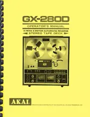 Akai GX-280D OWNER'S MANUAL and SERVICE MANUAL