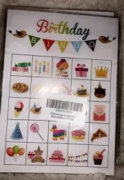 Birthday Bingo Game for Birthday Party, 24 Cards