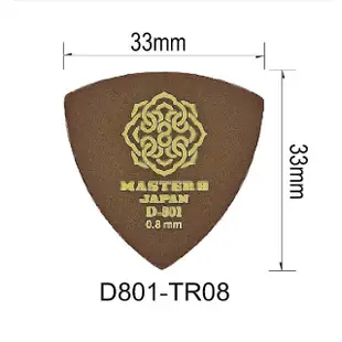 【Master8】D801-TR三角形6片裝-吉他匹克PICK - 日本製(日製精品)