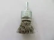 Anderson 3/4" Crimped Wire End Brush .0104" Stainless Steel 07081 USA
